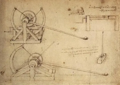 Catapulta - invenção de Leonardo Da Vinci