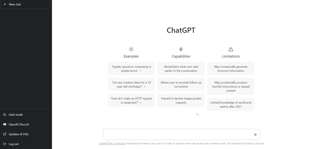 Chat GPT - OpenAI