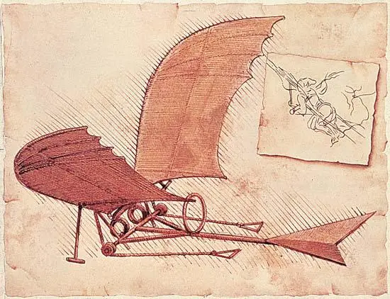A Máquina Voadora - invenção de Leonardo Da Vinci