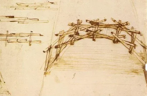 Ponte móvel - invenção de Leonardo Da Vinci
